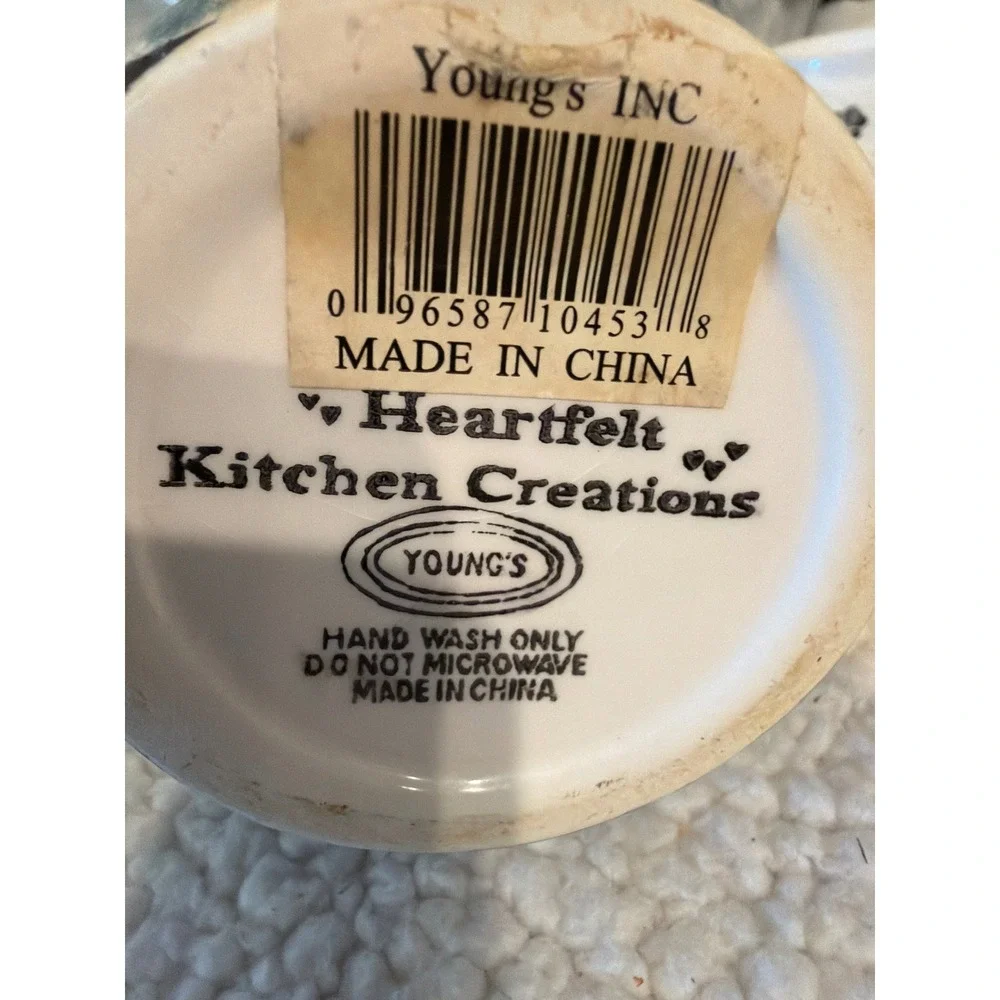 Youngs Inc Heartfelt Kitchen Creations Seagull Cloud Ceramic Jam Jar with Spoon